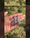 Iro Turquoise & Amethyst Earrings