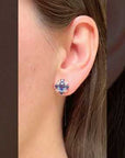 Sapphire Diamond Studs