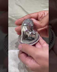 Silver 925 Kamdhenu Cow Idol Artifact