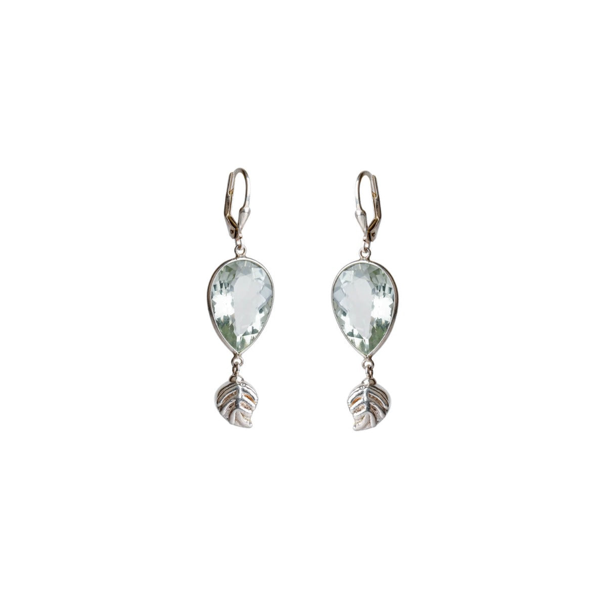 green amethyst earrings