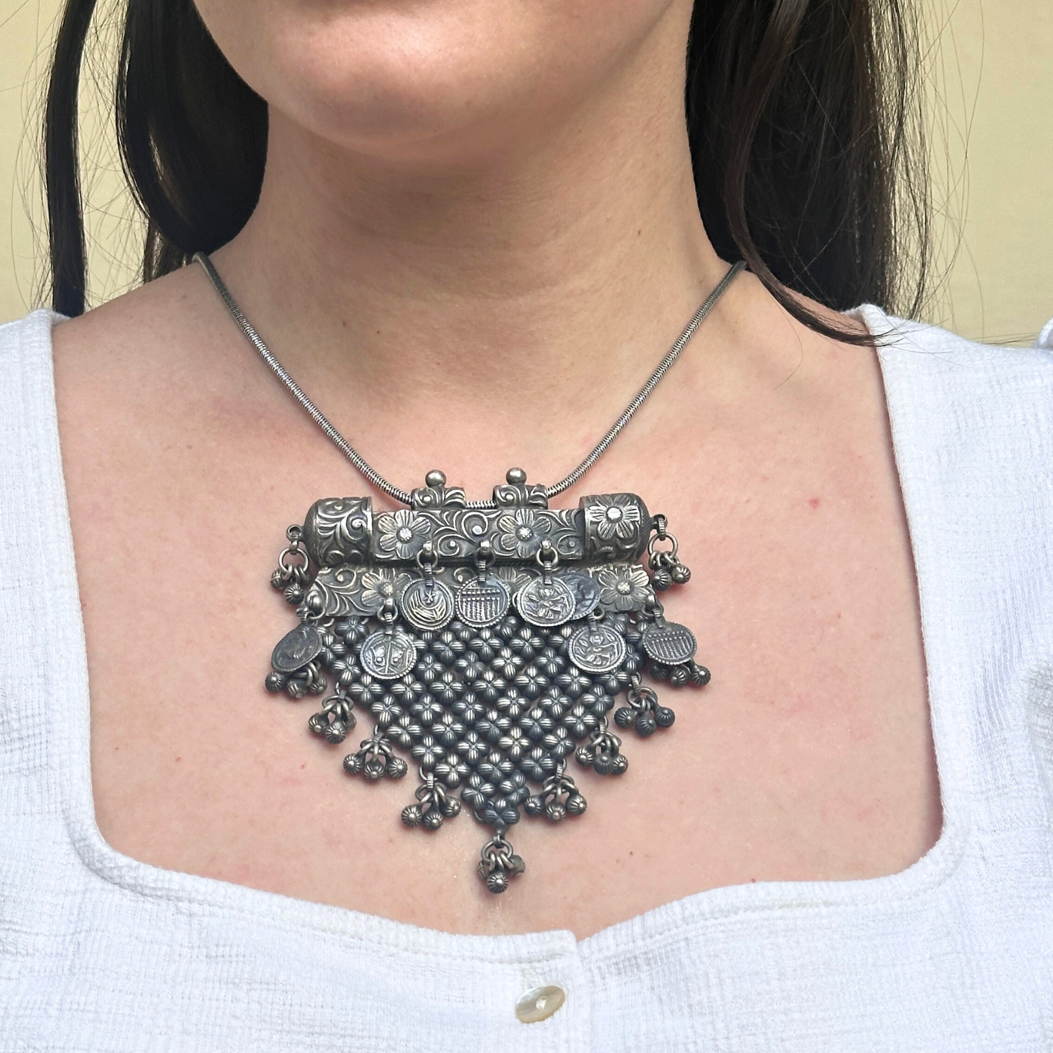 silver necklace, 925 necklace 