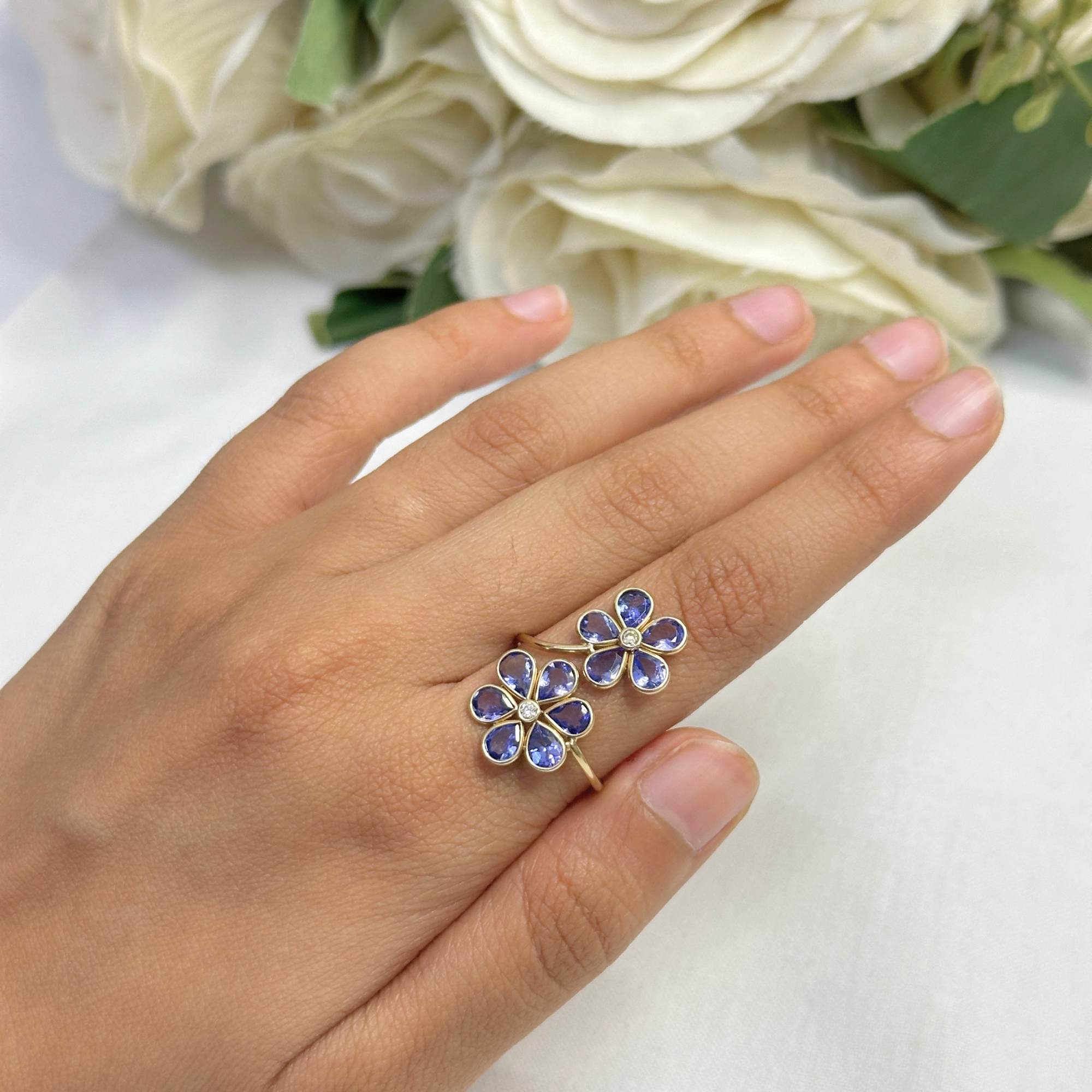 Tanzanite Gold Ring 